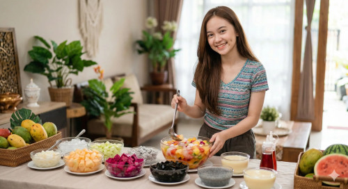 Cara Menyiapkan Es Buah Prasmanan yang Praktis untuk Acara Bukber di Rumah cover